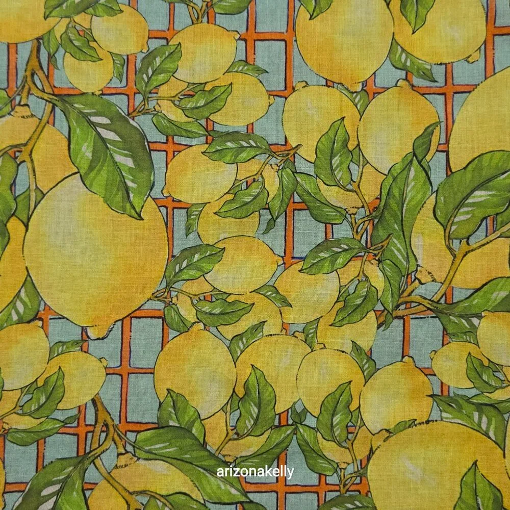 Calypso St. Barth Cotton Lemon Scarf Sarong Embroidered